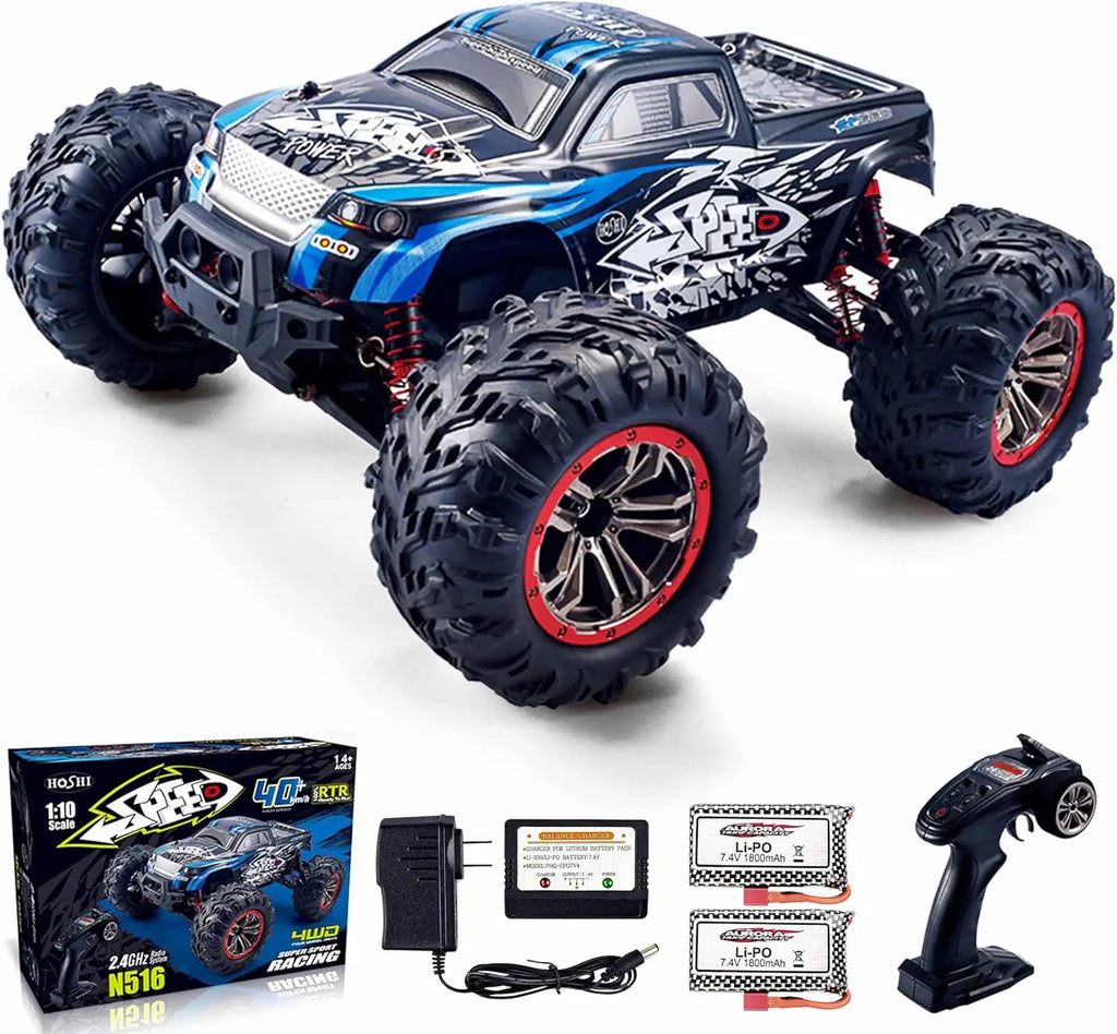 HOSHI N516 2.4G 1:10 Scale High Speed Rock Crawler Off-Road Racing Car 80M Range Remote Control Toys 2X Battery