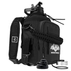 64oz Tactical Water Bottle Set, Stainless Steel Half Gallon Insulated Water Bottle with Tactical MOLLE Bottle Carrier Sleeve