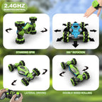 2XBATTERY 1611 MAX 1/12 Scale 4WD RC Twist Car Watch Control Car 360 Rotation 13CH RC Stunt Car Remote Control Car Vehicle Toys