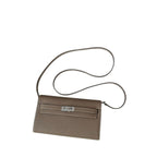 Pure hand-stitched wax thread Kelly epsom cowhide suede crossbody women's bag wallet hand-beaten copper stud crossbody backpack