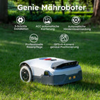 ANTHBOT Genie 600 AI Wireless Robotic Lawnmower, Max. 900 m², Full Frequency Band RTK + 4 Camera Vision Lawn Mower Robot