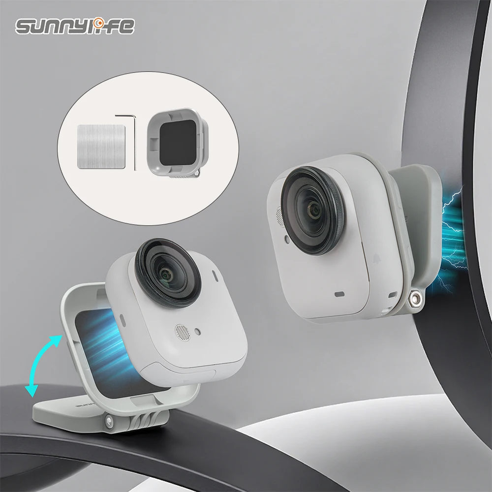 Multifunctional Magnetic Mount Base POV Holder Adjustable Angle Support For Insta 360 GO Ultra Action Camera Accessories