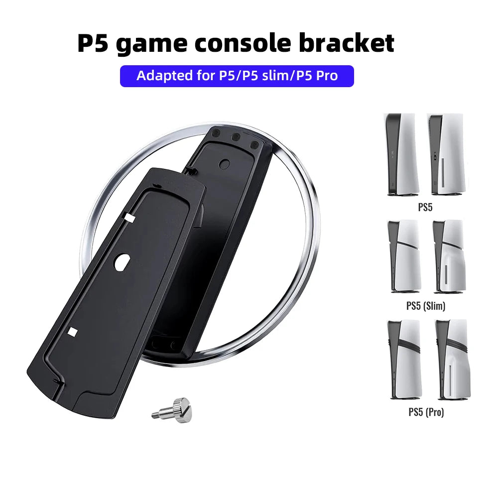PS5 Host Bracket, Made of Sturdy and Durable Alloy Material, Anti Slip, Suitable for P5/P5 Pro/P5 Slim, P5 Accessories