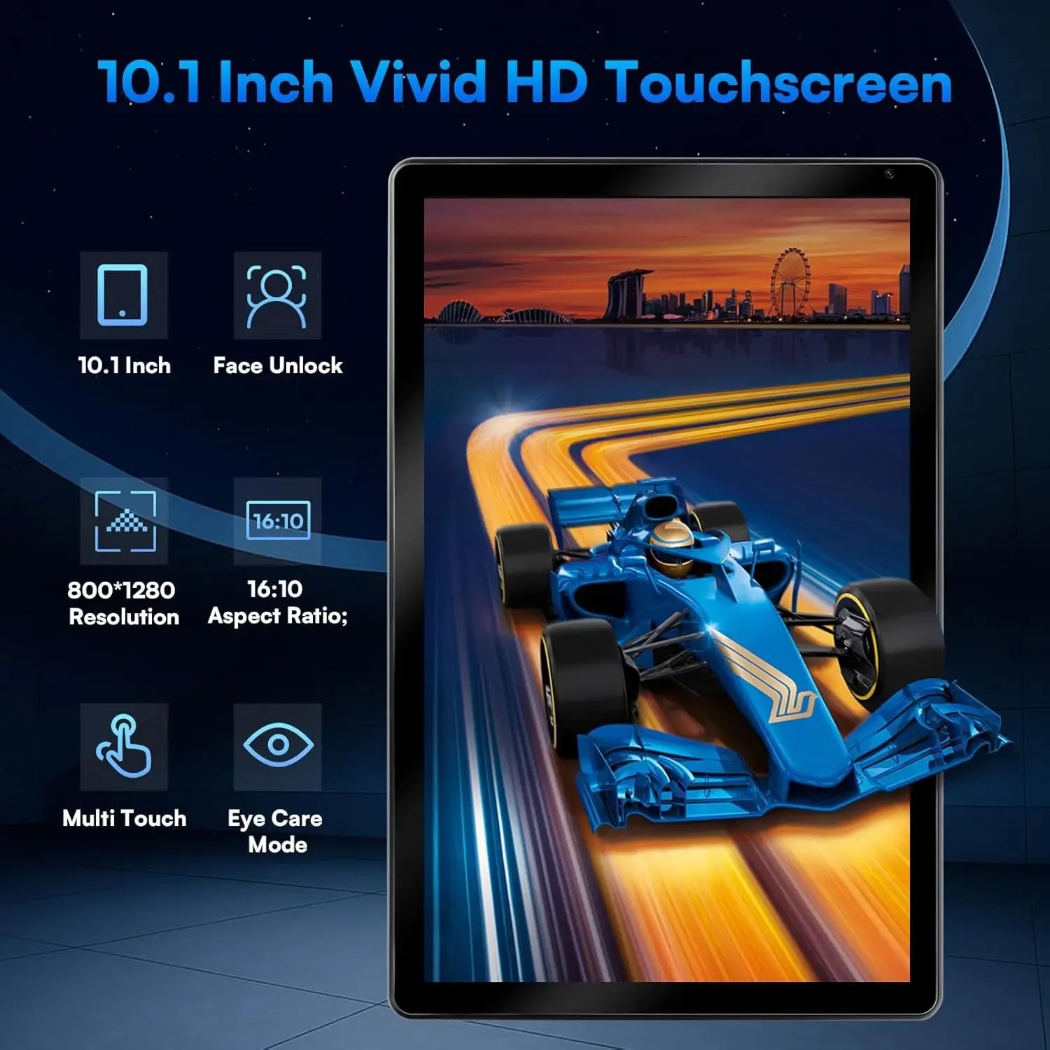 URAO 10 Inch Android Tablet, 15 8-Core Tablets, 24GB+128GB, 1TB Expansion, WiFi 6, 5MP+8MP, Stylus, Keyboard, Mouse, Headphone, PC PAD Set
