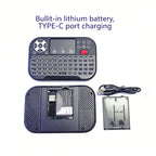 KEBIDUMEI Mini Wireless Keyboard with Scroll Wheel Touchpad  8 Color Backlit BT 2.4G Dual Mode Air Mouse Remote for PC TV Box