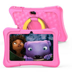 PRITOM Kids Tablet 7 Inch Android 13 32 GB WiFi Bluetooth Dual Camera Educational Software Installed with Proof Case