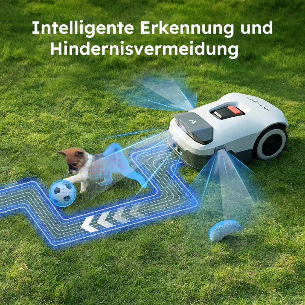 ANTHBOT Genie 600 AI Wireless Robotic Lawnmower, Max. 900 m², Full Frequency Band RTK + 4 Camera Vision Lawn Mower Robot
