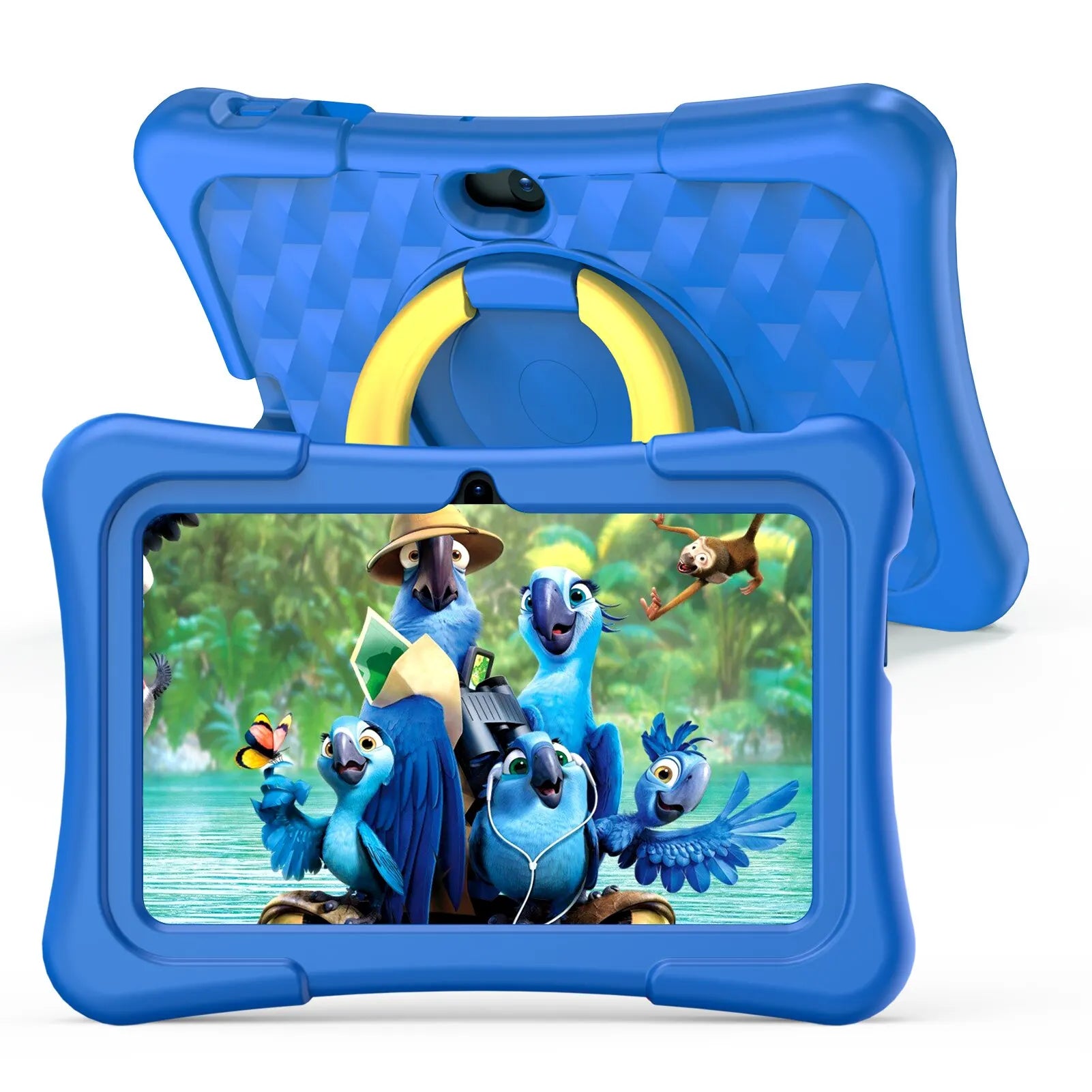 PRITOM Kids Tablet 7 Inch Android 13 32 GB WiFi Bluetooth Dual Camera Educational Software Installed with Proof Case