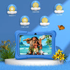 PRITOM Kids Tablet 7 Inch Android 13 32 GB WiFi Bluetooth Dual Camera Educational Software Installed with Proof Case