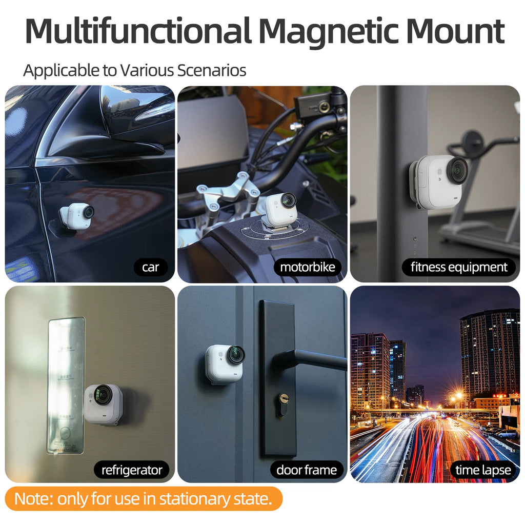 Multifunctional Magnetic Mount Base POV Holder Adjustable Angle Support For Insta 360 GO Ultra Action Camera Accessories