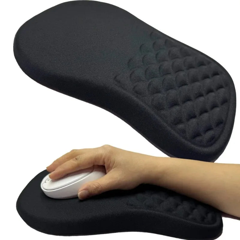 Ergonomic Wrist Rest Mouse Pad Comfortable Wrist Support Non-Slip High Elastic Memory Cotton Mousepad for PC Laptop Computer