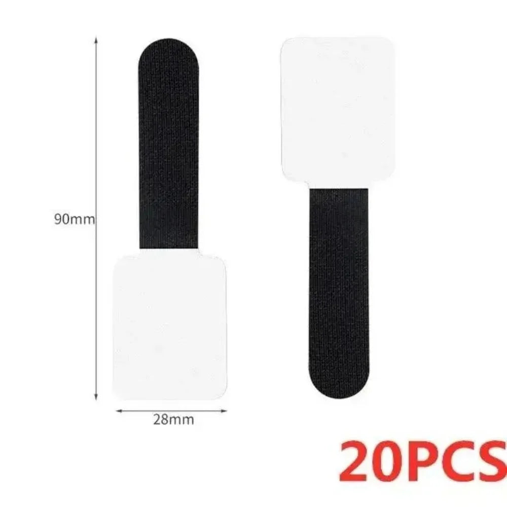 10/20Pcs Self Adhesive Reusable Cable Ties Wire Organizer Storage Stand Mouse Earphone Data Cord Desktop Tidy Management Winder