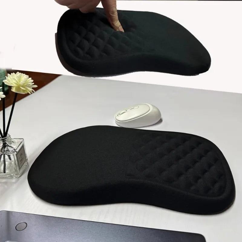 Ergonomic Wrist Rest Mouse Pad Comfortable Wrist Support Non-Slip High Elastic Memory Cotton Mousepad for PC Laptop Computer