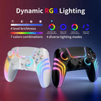 PS5 Controller,Wireless Anti-Drift Gamepad,Dual Hall Joysticks&Triggers,Macro Back Buttons,1500mAh, RGB