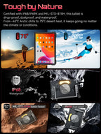 Android Tablet 15 Cubot TAB KingKong S, 15300 mAh Battery, 16GB(6+10), 256GB, 10.1-Inch 90Hz Display, Camping Light, 48MP Camera