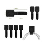 10/20Pcs Self Adhesive Reusable Cable Ties Wire Organizer Storage Stand Mouse Earphone Data Cord Desktop Tidy Management Winder