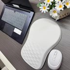 Ergonomic Wrist Rest Mouse Pad Comfortable Wrist Support Non-Slip High Elastic Memory Cotton Mousepad for PC Laptop Computer