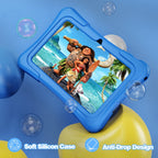 PRITOM Kids Tablet 7 Inch Android 13 32 GB WiFi Bluetooth Dual Camera Educational Software Installed with Proof Case