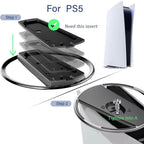 Portable Metal Vertical Stand for PS5 & PS5 Slim Digital Disk Version Anti-Slip Base Holder for Playstation 5 Pro Game Console