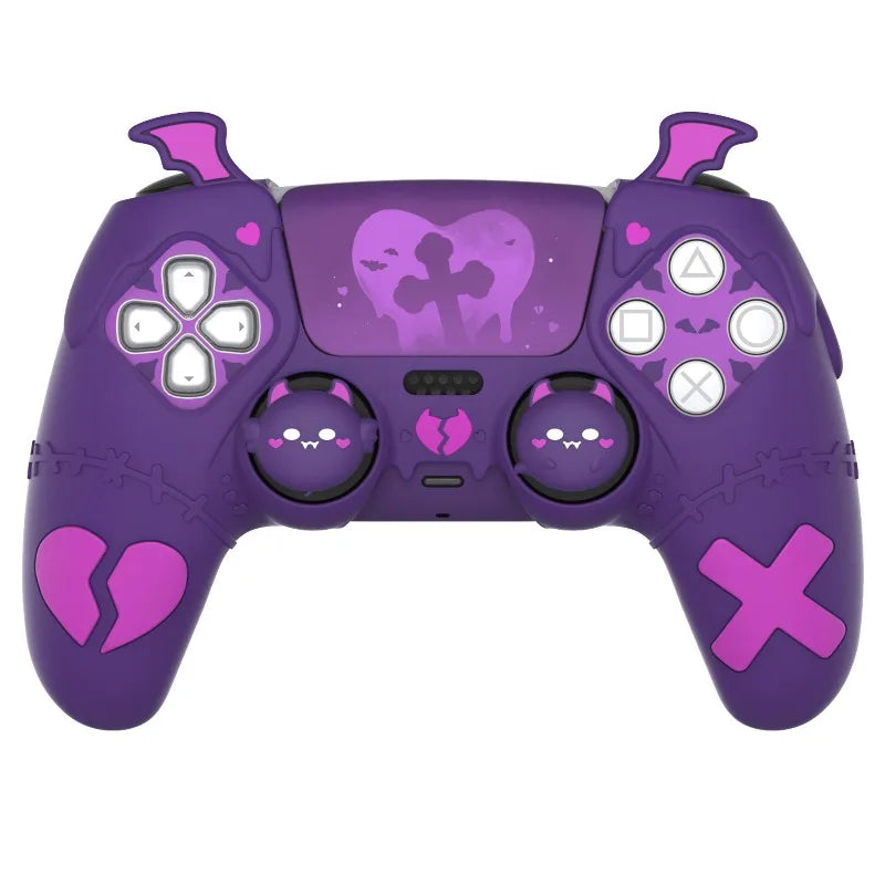 PlayVital for PS5 Controller Protection Cases Personalized Design Anti Slip Silicone Protective Cover Game Controller Accessory